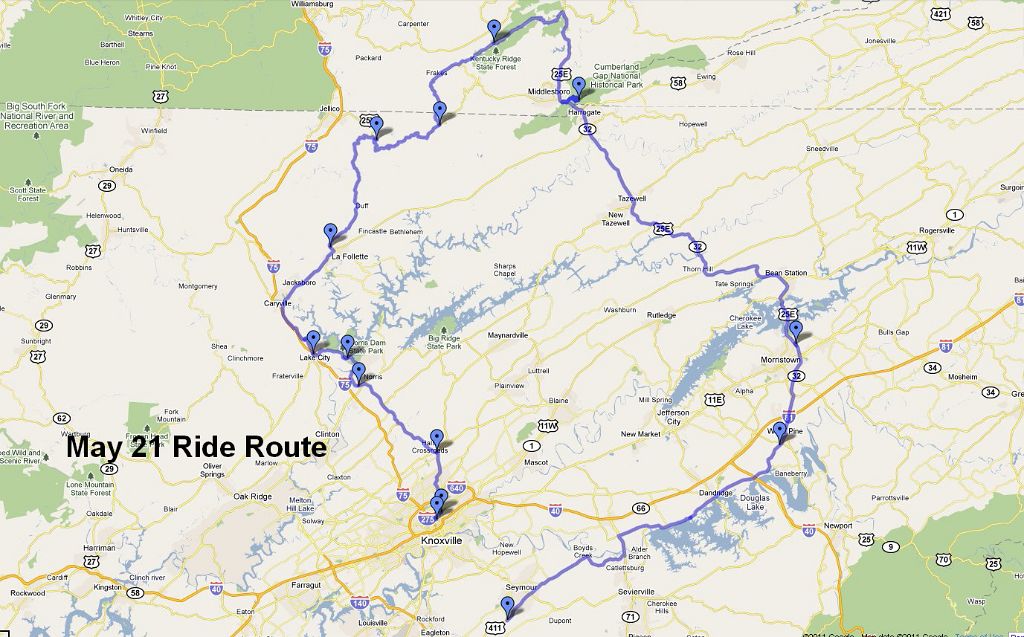 01 - Ride route